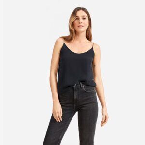 Everlane Clean Silk Cami - Black Size 4 NWT